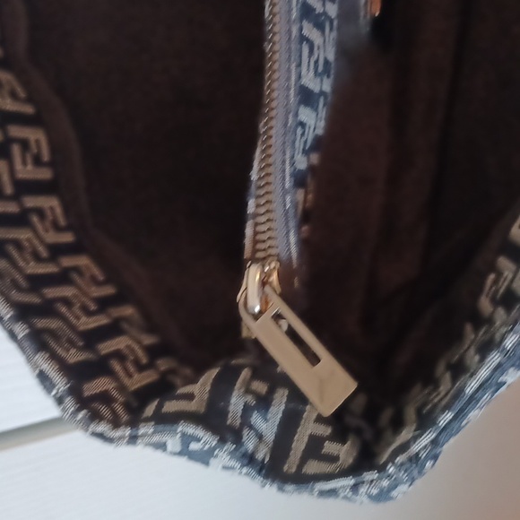 Fendi Blue and Silver Zucchino Bag - Picture 4 of 7